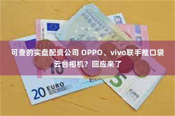 可查的实盘配资公司 OPPO、vivo联手推口袋云台相机？回应来了
