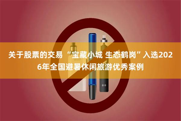关于股票的交易 “宝藏小城 生态鹤岗”入选2026年全国避暑休闲旅游优秀案例