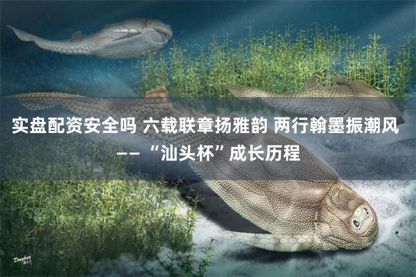 实盘配资安全吗 六载联章扬雅韵 两行翰墨振潮风 —— “汕头杯”成长历程