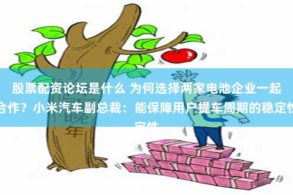股票配资论坛是什么 为何选择两家电池企业一起合作？小米汽车副总裁：能保障用户提车周期的稳定性