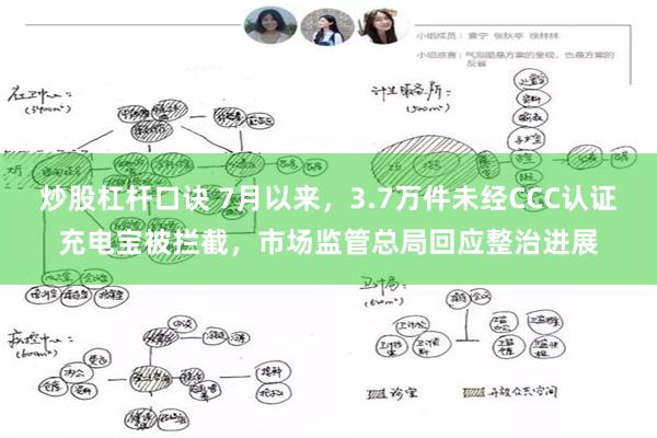 炒股杠杆口诀 7月以来，3.7万件未经CCC认证充电宝被拦截，市场监管总局回应整治进展