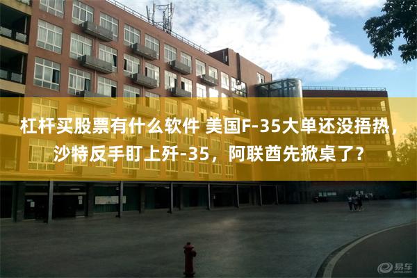 杠杆买股票有什么软件 美国F-35大单还没捂热，沙特反手盯上歼-35，阿联酋先掀桌了？